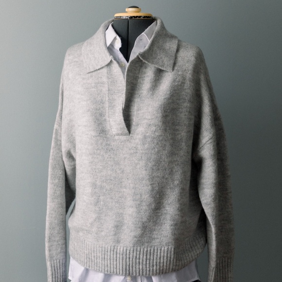 Sophie Rue Women's Drop Shoulder Collar Sweater XL - Picture 12 of 12